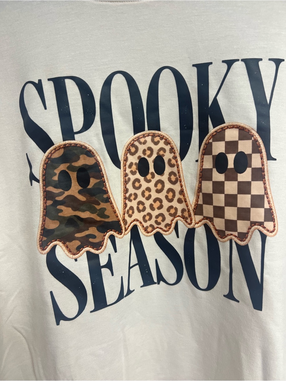 L women’s Spooky Season lightweight sweatshirt/long sleeve tee shirt Halloween